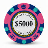 Monte Carlo 5000 denomination poker chip