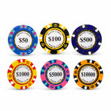 Monte Carlo 500pc Poker Chip Set | 14g Chips, Aluminium Case
