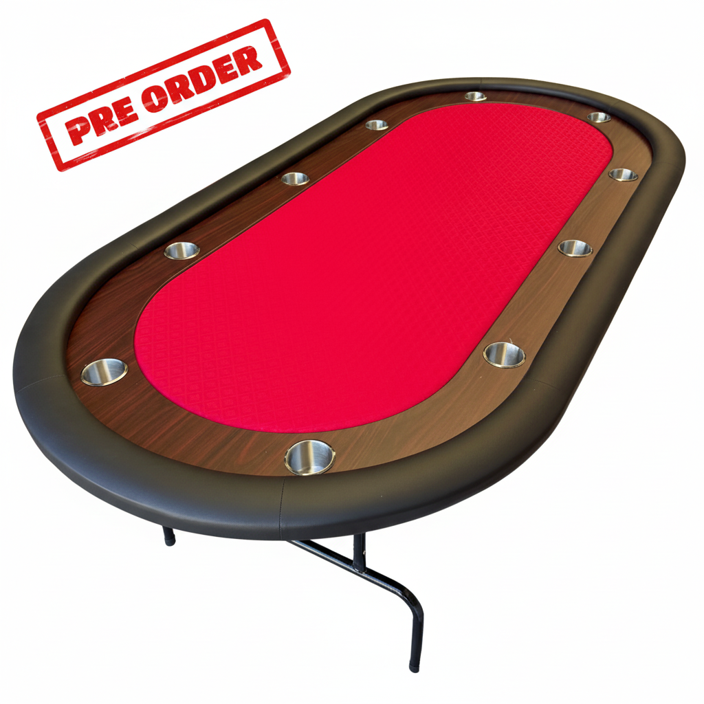 Red Poker Table - Stamp Overlay